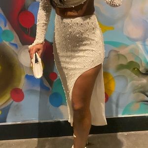 Bridal pearl skirt SKIRT ONLY